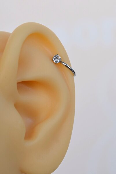 Mu Minamu Çelik Düz Halka Helix Piercing Kıkırdak