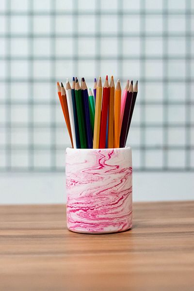 PAYATASARIM Concrete Office set - Pen Holder, Flower Pot Note Holder and Notepad Holder Cactus