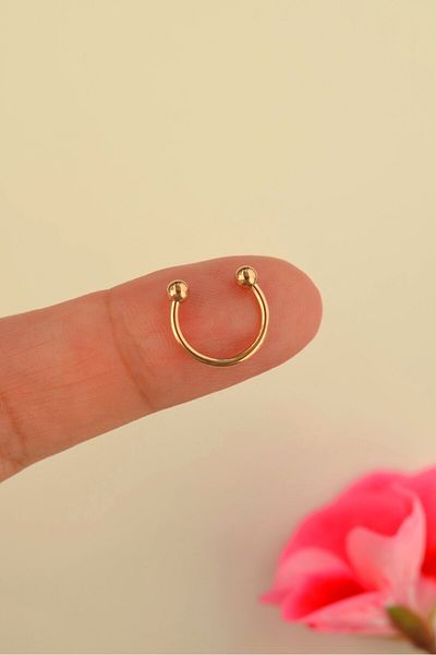 Mu Minamu Two End Bulk Steel Piercing Smiley Piercing