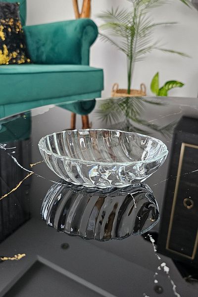 Gülümseten Avm 6-Piece Oval Fish Back Cookie Fruit and Appetizer Presentation Plate| Çezerlik Presentation Plate
