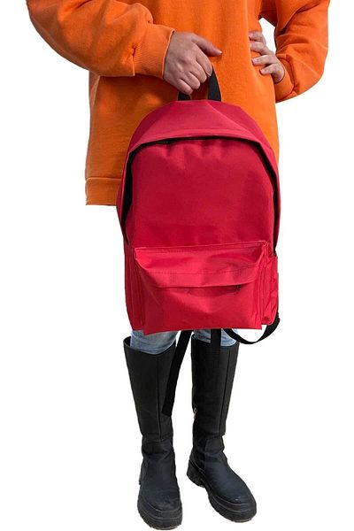 Woys Bags Rucsac de culoare roșie Geantă sport - Geantă de școală roșie Geantă de utilizare zilnică