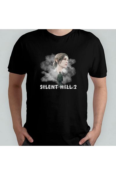 Pixxa Silent Hill 2 100% βαμβακερό μπλουζάκι με λαιμόκοψη - 1