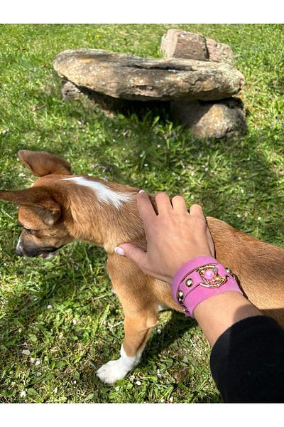 AGG TASARIM Bead Detailed Leather Bracelet