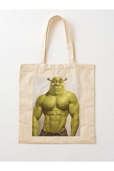 w house Gusseted Cloth Shoulder Bag 11970 - Sexy shrek