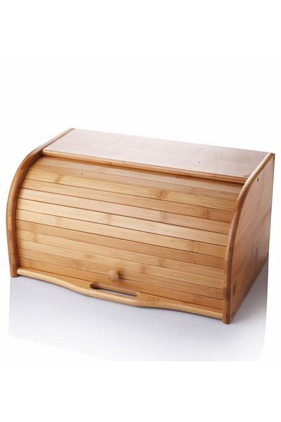 BALSA Bamboo Bread Box with Foldable Lid 38x19cm