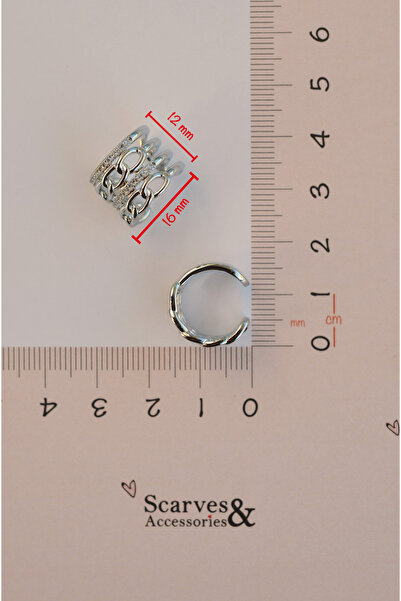 Mu Minamu Zincirli Model Earcuff Çoklu Kıkırdak Küpesi Delik Gerektirmez Kıkırdak Küpesi