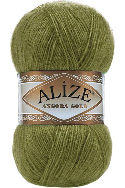 Alize Angora Gold Hand Knitting Yarn Μαλλί Κωδικός χρώματος:758-ελιά