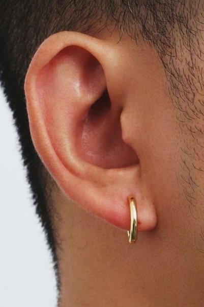 Mu Minamu 316 L Steel Hoop Earrings 12 mm
