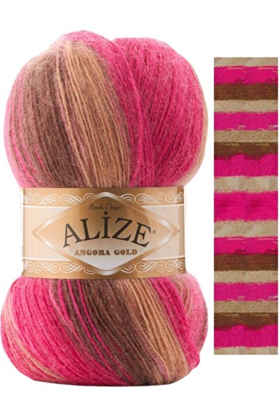 Alize Angora Gold Batik Χειροποίητο Πλεκτό Νήμα Μαλλί Κωδικός Χρώματος:7157