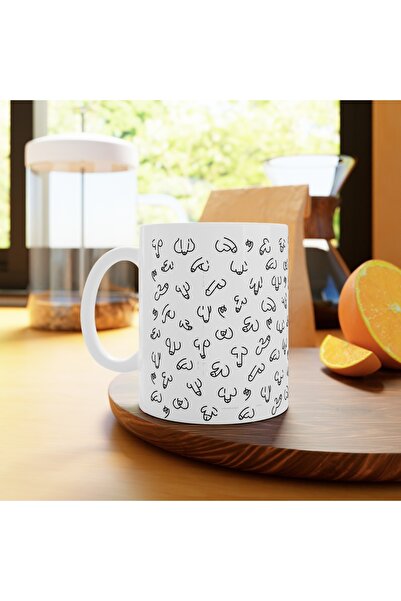 MARİS STORE Penis Jingle Balls Kişiye Özel Hediyelik Eğlenceli Kupa Bardak (1...