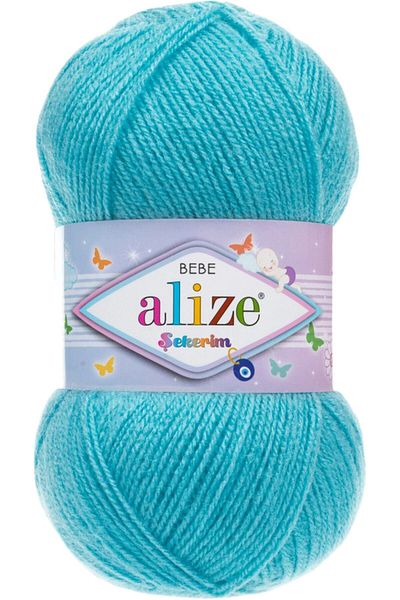 Alize Sugar Baby Hand Knitting Yarn Yarn Wool Color Code: 287 Turquoise