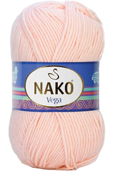 NAKO Vega El Örgü Ipi Ipliği Yünü Renk 1176 Pudra Pembe