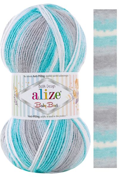 Alize Baby Best Tie Dye Hand Knitting Yarn Κωδικός χρώματος:7264