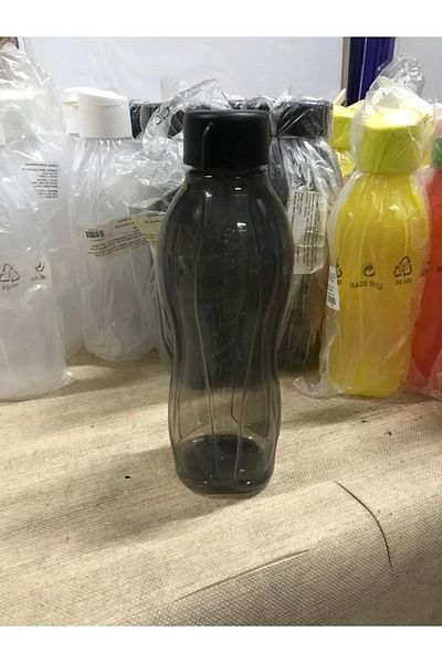 Tupperware 1 Lt Black Eco Bottle - Flip Lid