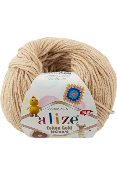 Alize Cotton Gold Hobby New Pamuk El Örgü Ipi Renk Kodu: 262-bej