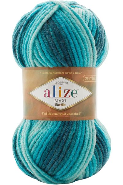 Alize Σχοινί πλεξίματος χειρός Superlana Maxi Batik 7801