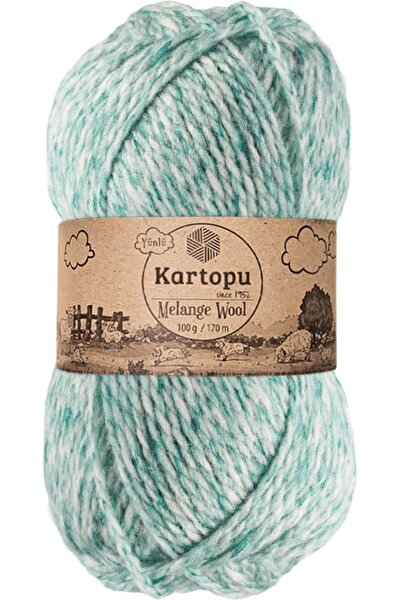 Kartopu Melange Wool Yünlü El Örgü Ipi Renk Kodu:k9000