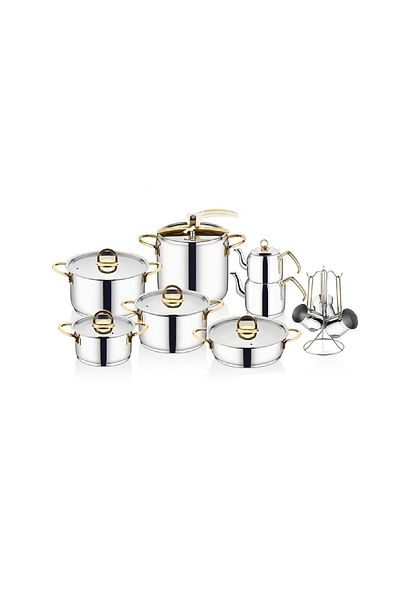 İnter Çelik Sahra 18 Piece Gold Dowry Set