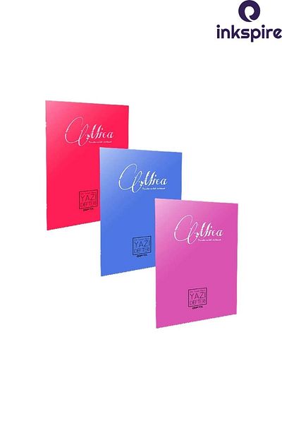 inkspire Caiet de scris A5 cu linie verticală frumoasă - 14,5x21 cm, 40 coli, 5 buc.
