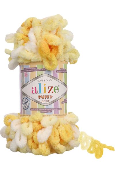 Alize Puffy Color Wool Color Code - Hand Knitting Lanyard Yarn: 5921