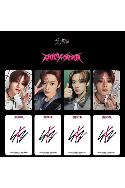 Kpop Dünyasi مجموعة أجهزة الكمبيوتر الشخصية لألبوم STRAY KIDS Lee Know ''Rock Star''
