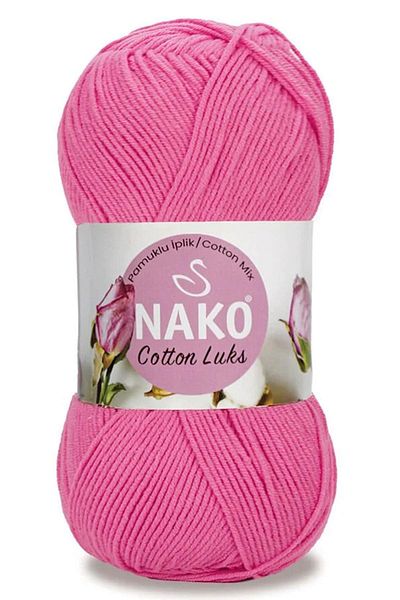 NAKO 100 Gr Χρώμα Νο: 97550 Candy Pink Cotton Luxury Πλεκτό νήμα