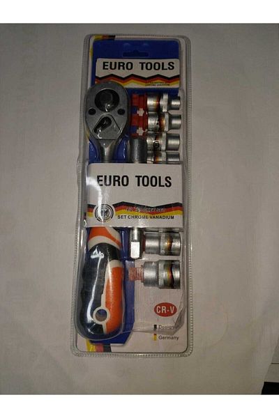 euro tools Sufi Socket Set 1/2 Socket Set 12 Piece Socket Wrench Ratchet Set