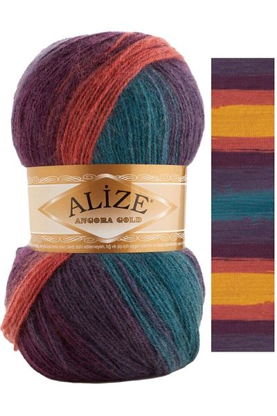 Alize Angora Gold Batik - Νήμα πλεξίματος χειρός, Μαλλί Κωδικός χρώματος:7563