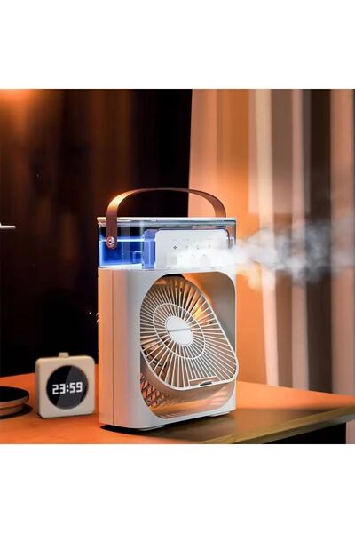 hanzelpro 600 ML Buzlu Vantilatör Soğutucu Fan Taşınabilir  Uyumlu Ultrasonik...