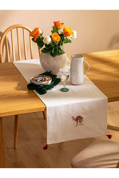 LC Waikiki Lcw Home 45x150 Ecru Embroidered Runner