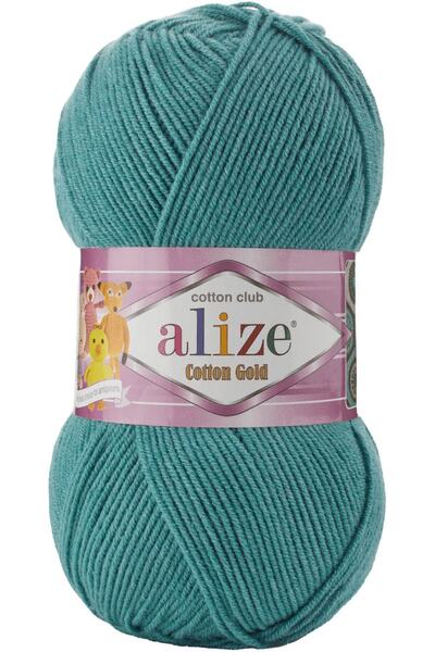 Alize Cotton Gold Pamuk,amigurumi,panç El Örgü Ipi Renk Kodu:156-deniz Yeşili