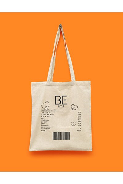 Yap Yolla Bts Be Albüm Receipt Baskılı Bez Çanta