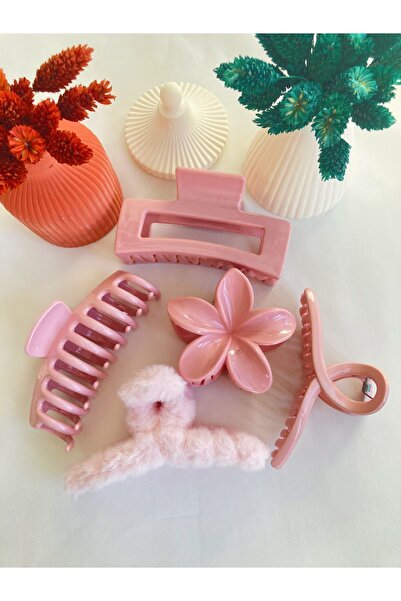 PREGIO 5-Piece Lotus-bow-rectangular-plush-harrow Knob Buckle Set