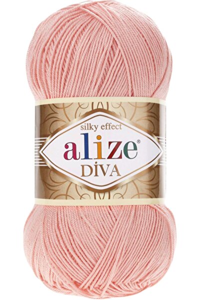 Alize Diva Merserize El Örgü Ipi Renk Kodu:145-koyu Pudra