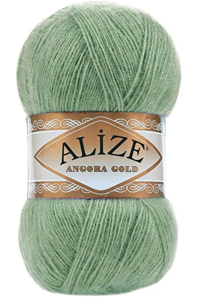 Alize Angora Gold El Örgü Ipi Ipliği Yünü Renk Kodu: 852-Yeşil