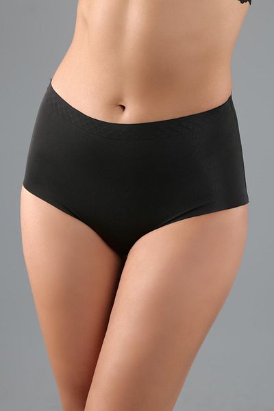 C&City Große Größe Rutschfeste High Waist Laser Höschen C19201 Schwarz