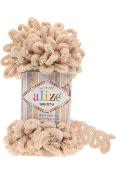 Alize Κωδικός χρώματος Honey Foam - 310 Puffy Hand Knitting Yarn