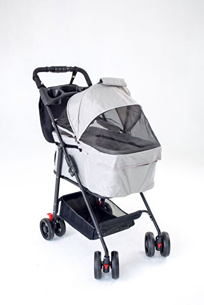 justie pet Lotus Kedi & Köpek Arabası Gri 76x52x95 Cm