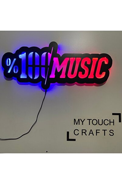 My Touch Tasarım Yüzde Yüz Müzik Işıklı Tablo %100 Music