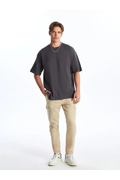 LC Waikiki Ανδρικό παντελόνι Cargo XSIDE Beige Slim Fit