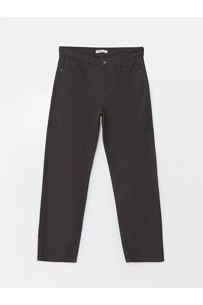 LC Waikiki LCWAIKIKI بنطال تشينو كلاسيكي للرجال - أنثراسايت، مقاس مريح