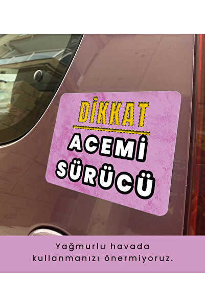 moontainills Acemi Sürücü Araba Magneti