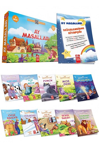 Model Yayınları Model Çocuk Yayınları Ay Masalları 10 Kitap Hikaye Seti