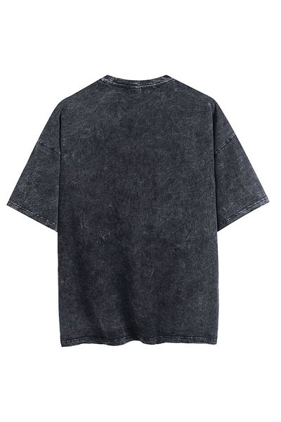 Mad&Calf Μπλουζάκι Unisex Washable Live In The Moment με στάμπα μεγάλου μεγέθους