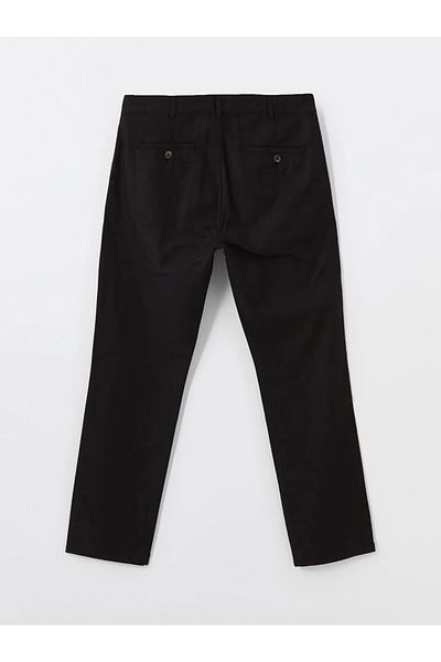LC Waikiki Ανδρικό παντελόνι SOUTHBLUE Black Poplin - Νέα τυπική εφαρμογή