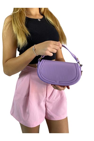 Gloria Blu Cover Lilac Crossbody Women's Bag Canvas Column Strap