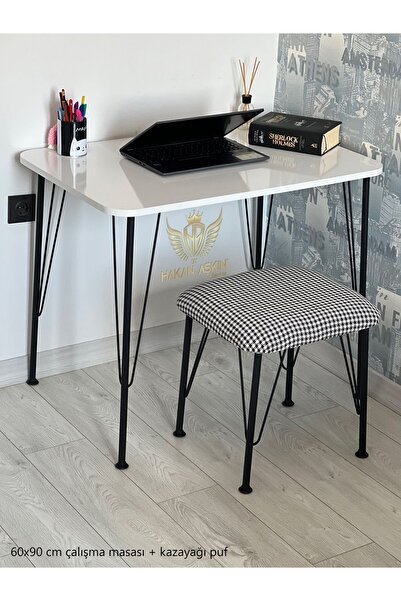 BY HAKAN AŞKIN Metal ayaklı dübel montajlı 60x90 cm beyaz eclipse + kazayağı ...