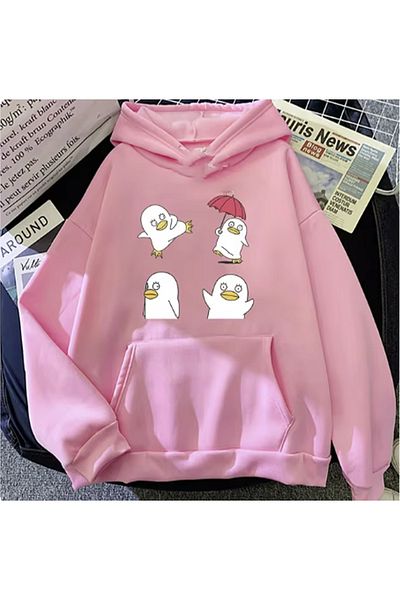 LA GULER Gintama Elizabeth Printed Unisex Oversize Hoodie - 3 νήματα 100% βαμβάκι
