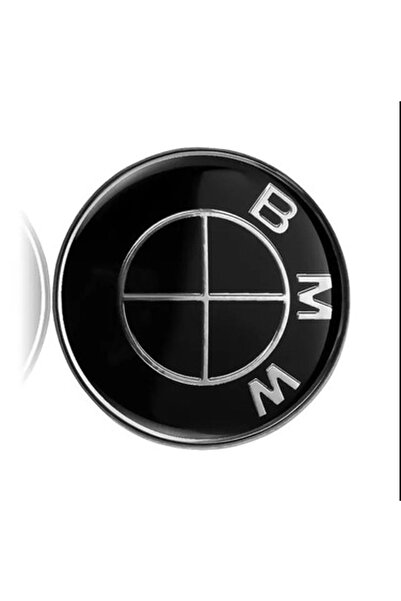 İKTUNING BMW 45MM SİYAH BEYAZ DİREKSİYON DAMLA STICKER LOGO