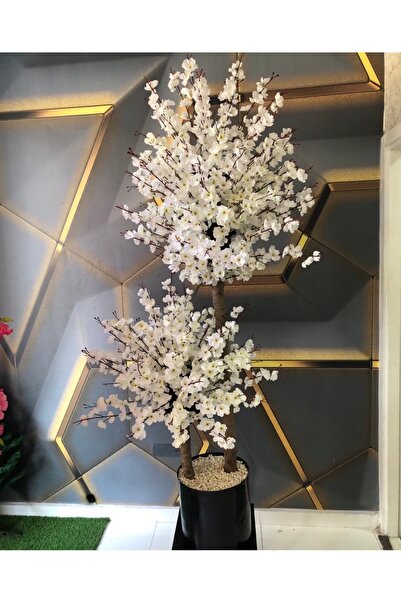 RUZGARCİCEK Rüzgar Yapay Çiçekçilik 2 gövdeli Beyaz Sakura Ağacı